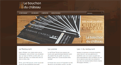 Desktop Screenshot of lebouchonduchateau.com